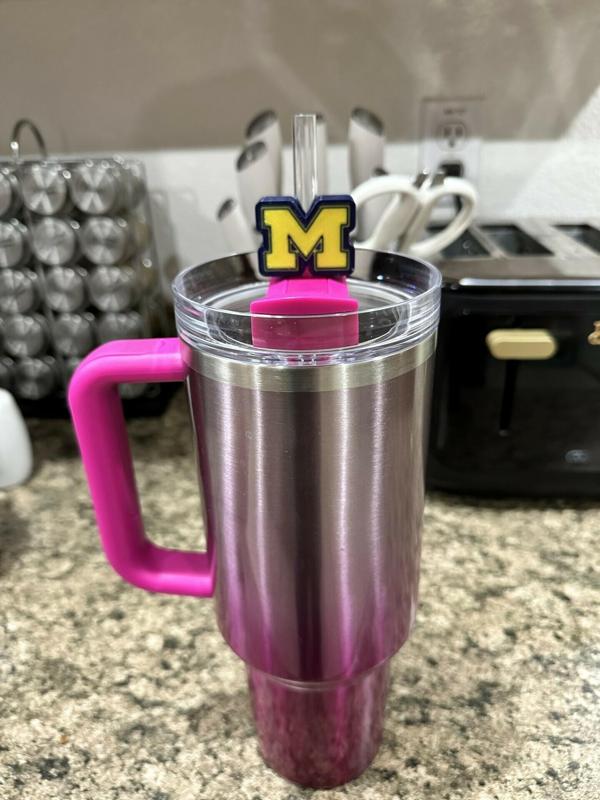 Michigan Wolverines Straw Topper (Stanley and Standard Sizes)