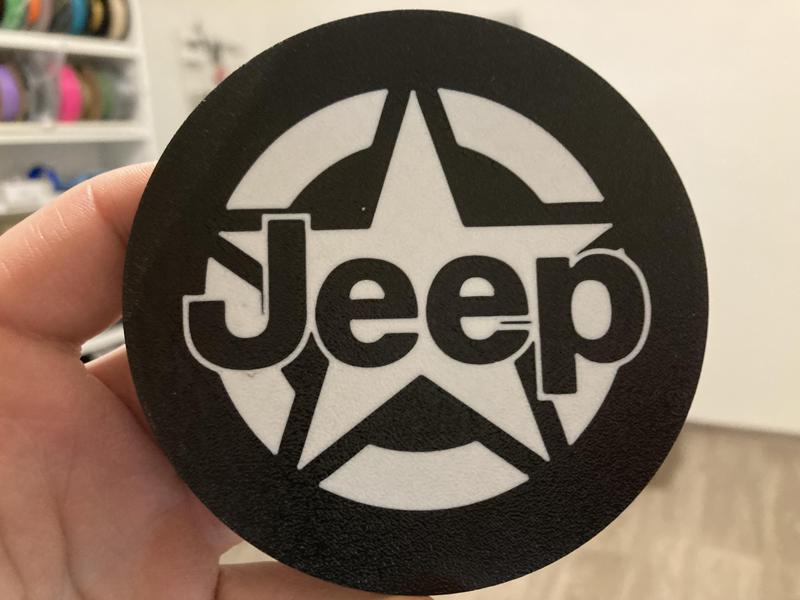Jeep logo coaster