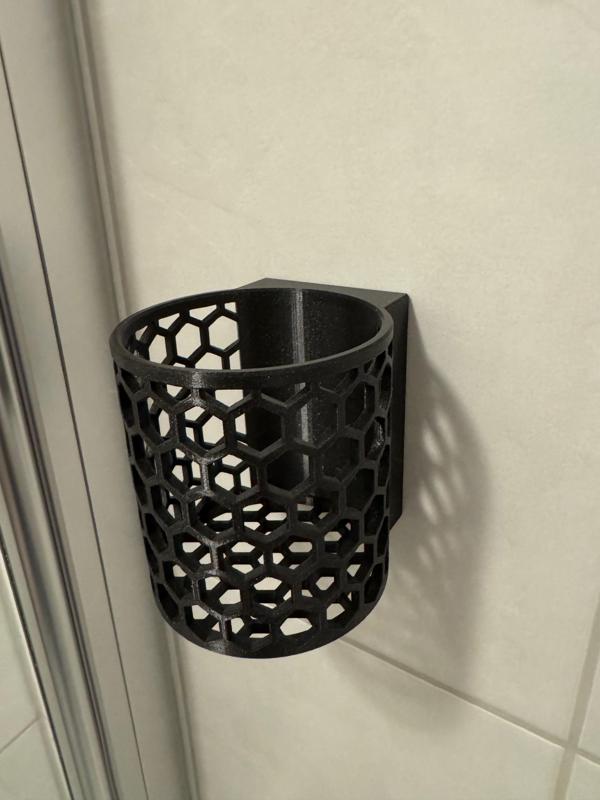 Shampoo bottle holder for shower