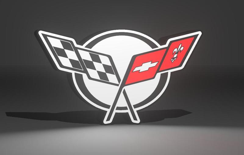 Lighbox Chevrolet Corvette - Lámpara LED