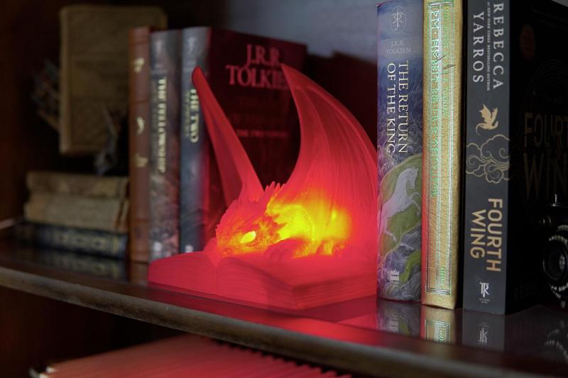 Dragon Library Illuminated – LED Night Light Dragon