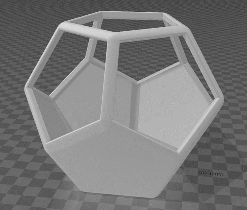 maceta aesthetic dodecaedro