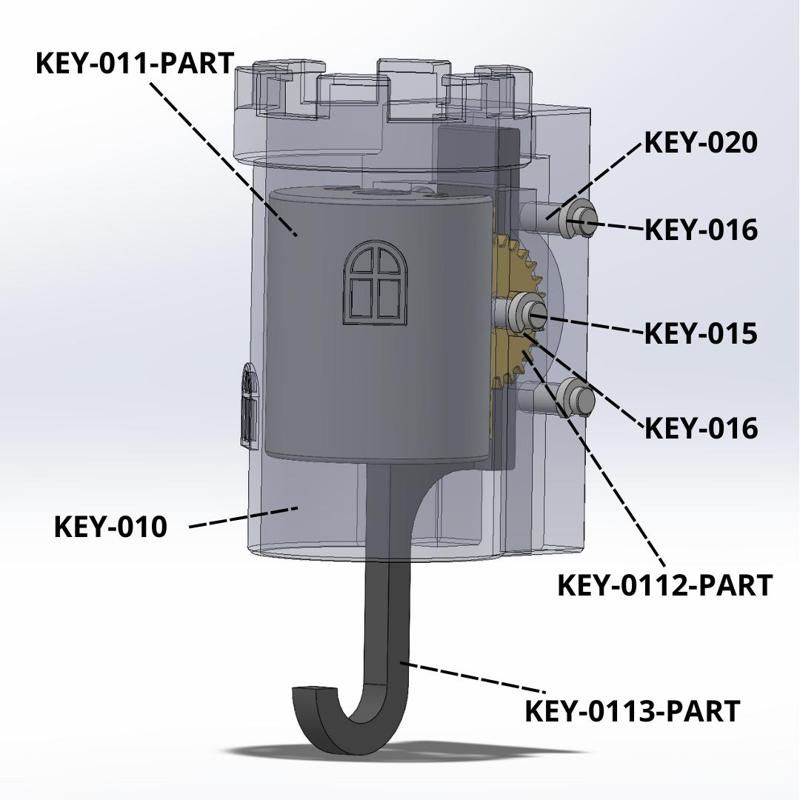 DRY BONES KEYHANGER KEYCHAIN WALL MOUNTED MARIO