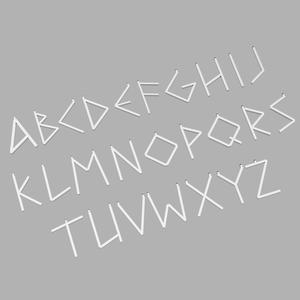 Greek Style Complete Alphabet Necklace Amulet