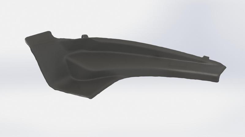 Nissan X-Trail T31 2007-2014 Front Right Pari Cowl Seal  Wiper Side Extension Cover. OEM Number 66894JG000