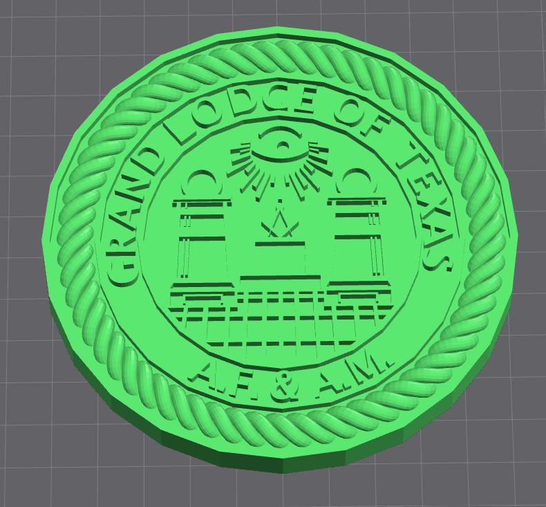 Grand Lodge of Texas Masonic Coin