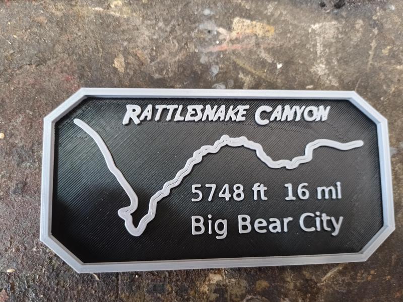 Maverick's Trail Badge Rattlesnake Canyon Big Bear CA