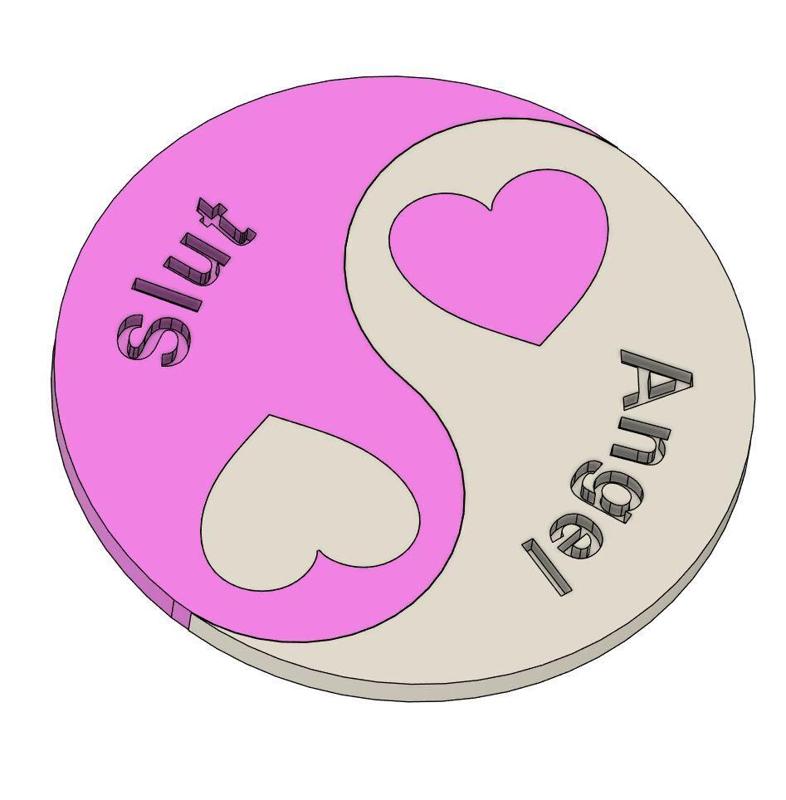 Angel and Slut Yin Yang