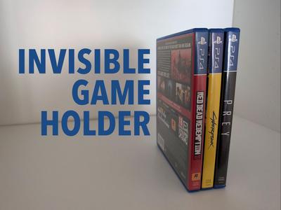 Playstation game invisible holder 