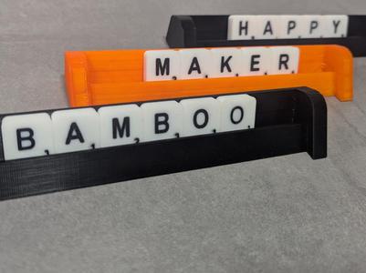 Scrabble letter holder