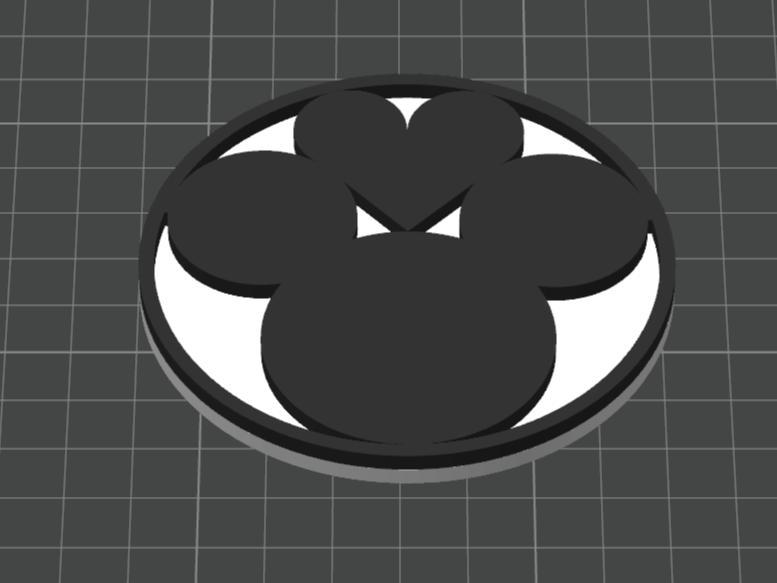 Mickey Mouse cup coaster with holder