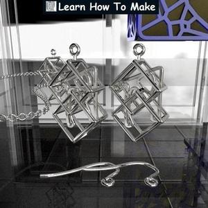Personalised Double Cube Earrings