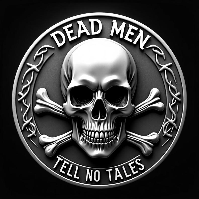 Dead Men tell no tales collection #2 Coin / Token Wall art