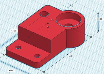 Hictop Prusa i3 (3DP11) Improved Z-Axis Brackets with Bearing