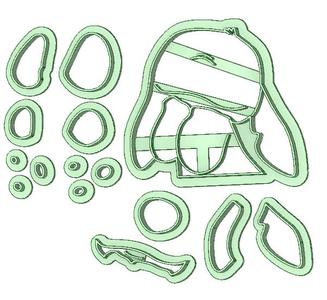 Stitch tender fondant cutter