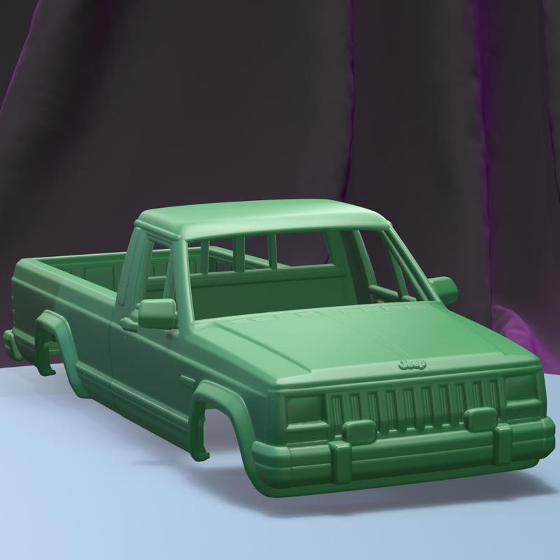 JEEP COMANCHE 1984 (1/24)  printable car body