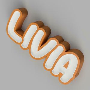 NAMELED LIVIA - LED LAMP WITH NAME