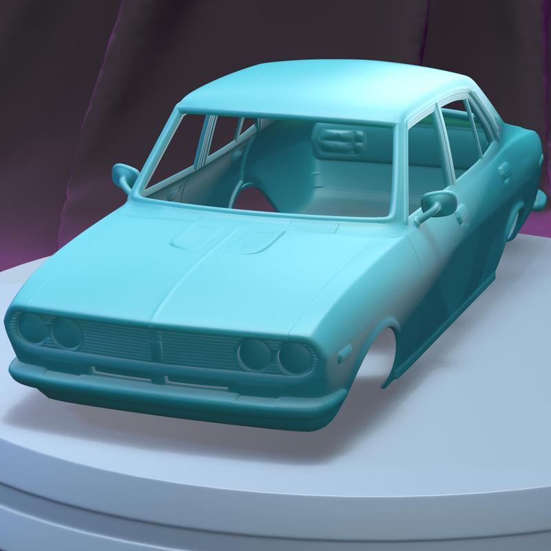 Mazda Capella sedan 1974 (1/24) Printable Car Body