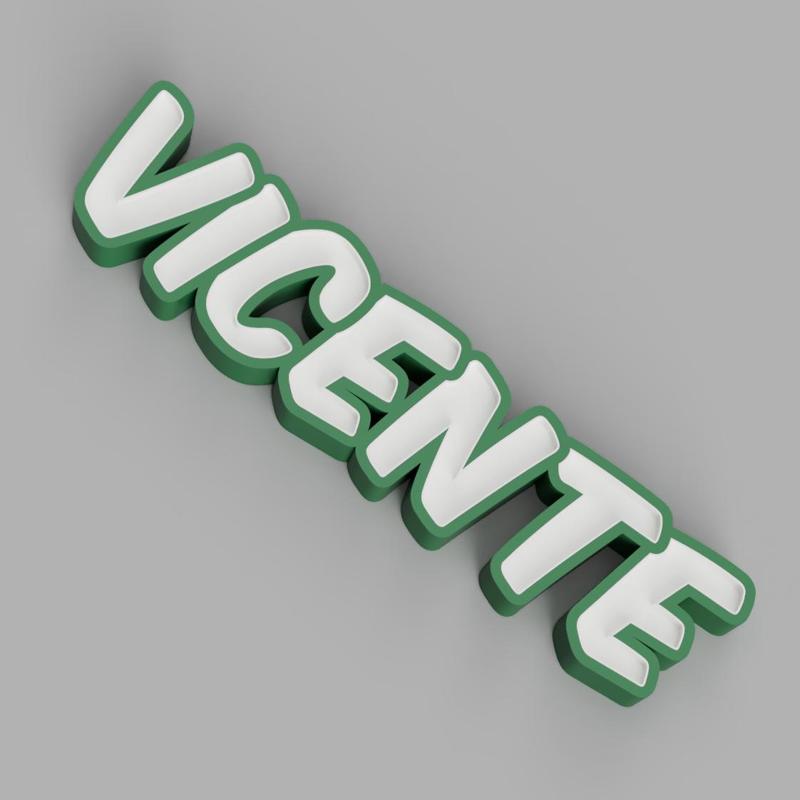 NAMELED VICENTE - LED LAMP WITH NAME