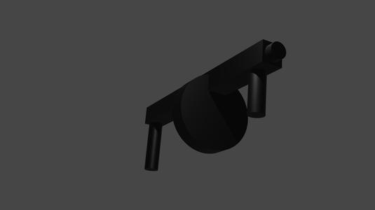 Action Figure Machine Gun