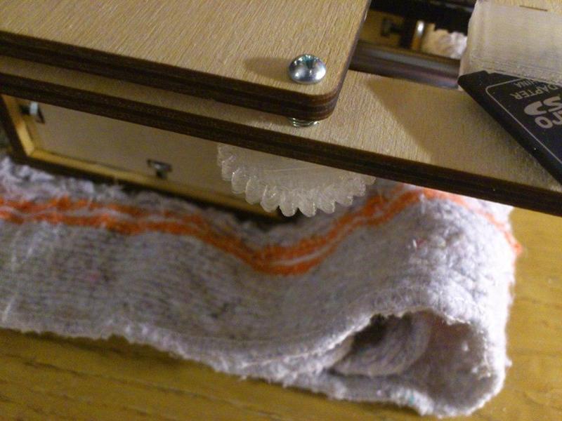 Printrbot Jr bed leveller gear