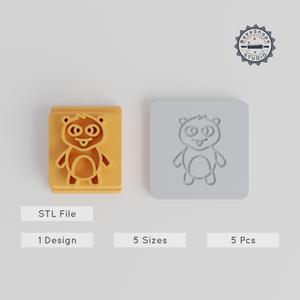 Animal Monster Stamp Tile, 5 Motif Sizes 20-40mm, Perfect for Clay, Cookies & Fondant PRODUCT_3093