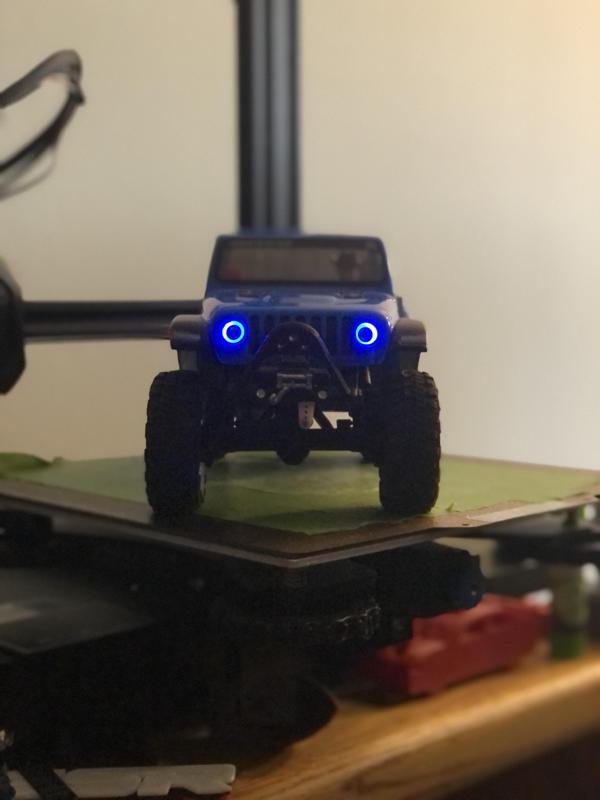 SCX24 Jeep Gladiator JT Halo Headlight LED Mounting Bracket