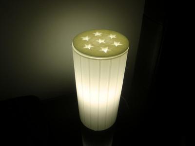 Ikea KVARNÃ… table lamp stars cover