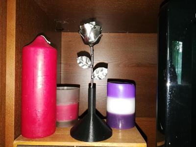 Metal Rose Vase