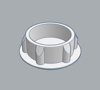 Furniture plug 15mm