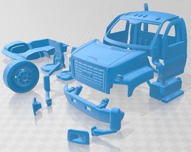 GMC Topkick C8500 2004 Printable Cabin Truck