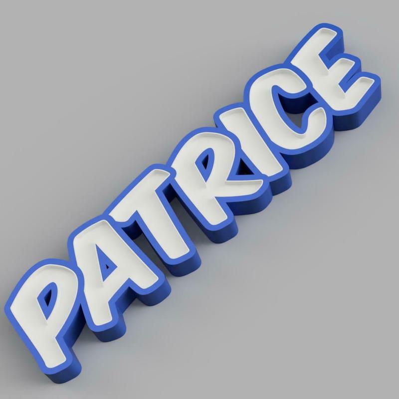 NAMELED PATRICE - LED LAMP WITH NAME