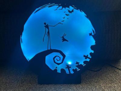nightmare before christmas light box
