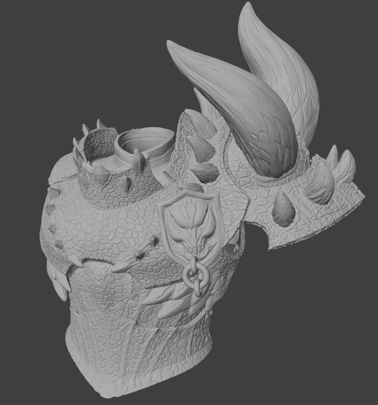 Ruiner Nergi Beta set - Nergigante Armor set - Monster Hunter World