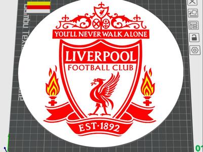 Liverpool display Plate with stand