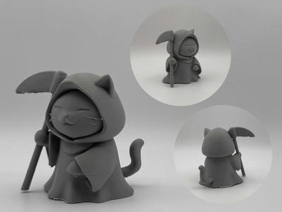 Cat Reaper – Spooky Chibi Figurine