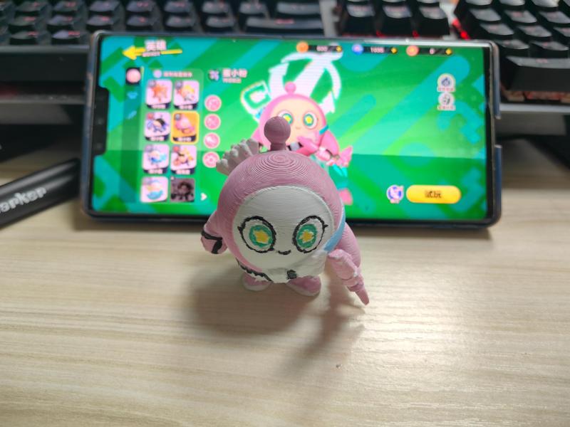 Egg-shaped Pink, Egg Party Super Burning Egg Series, Colored Version