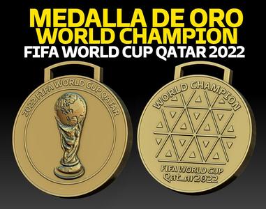 FIFA WORLD CUP Gold Medal Qatar 2022
