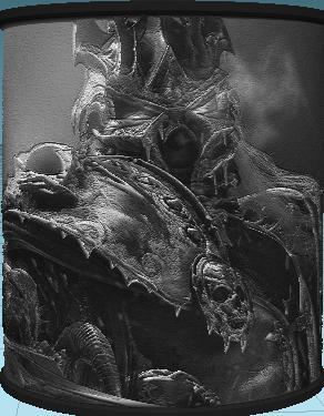 NIGHT LIGHT LITHOPHANE LICH KING