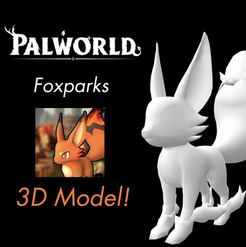 Foxparks 3D Model! - Palworld