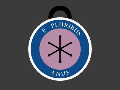 Greendale E Pluribus Anus Keychain
