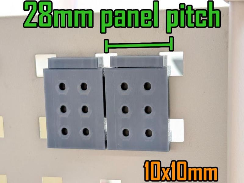 M3 mount for 28mm pitch Perfo Panel
