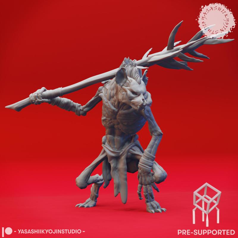 Crouching Witherling - Tabletop Miniature (Pre-Supported)