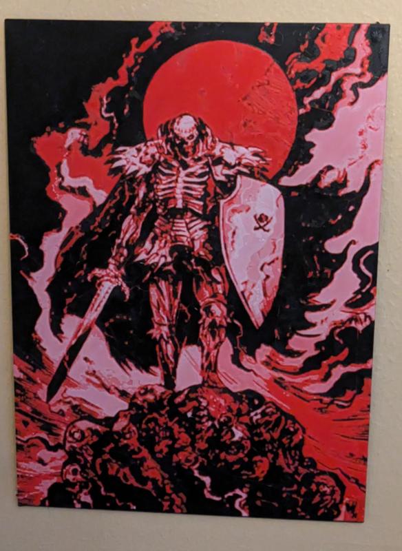Skull knight wall art