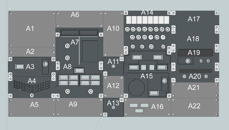 Boeing 737 AFT for Overhead Panel