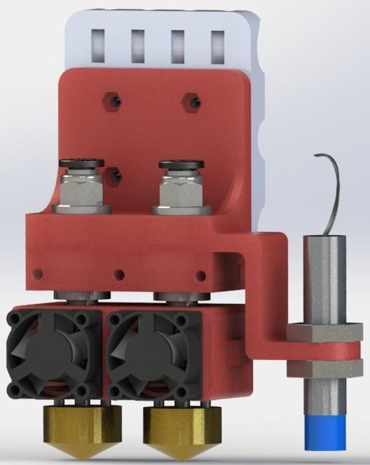 support for dual bowden extruder Prusa