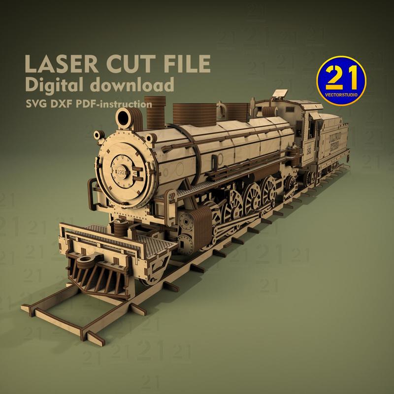 Dollywood Express No. 192 - 'Klondike Katie' Laser Cut Locomotive Model