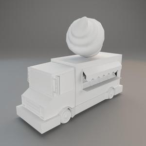 Ice Cream Car Cartoon