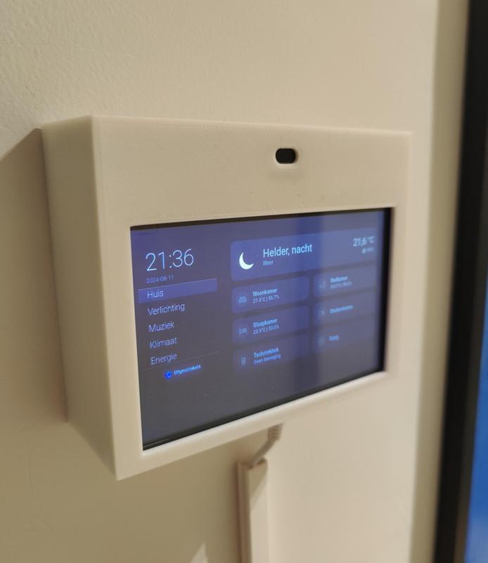 Raspberry Pi Touchscreen Wall Case with ToF sensor