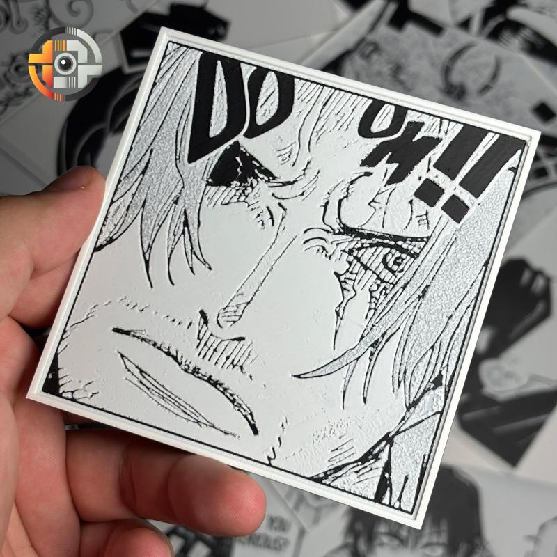 SHANKS | ONE PIECE - WALL ART - DESK DECORATION - HUEFORGEENTHUSIAST - MANGA PANEL